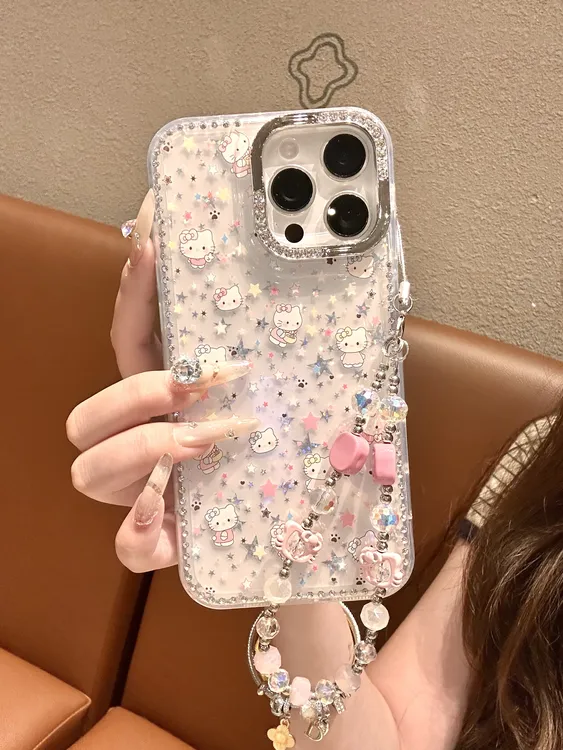 【自带相机保护按键】可爱KT适用苹果16/15/14防摔手机壳