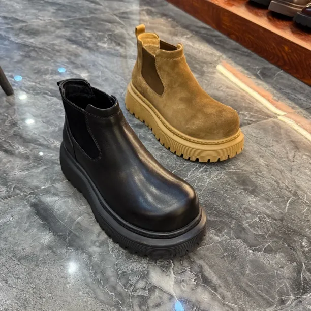 棉鞋纯皮大头马丁靴小一码拍