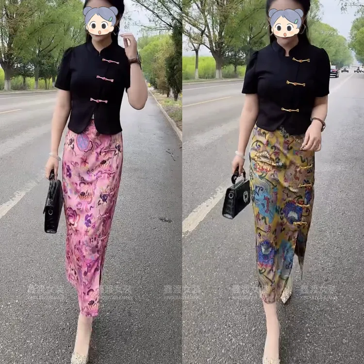 2025夏季新款时尚显瘦气质女士网红洋气两件套百搭款D5361