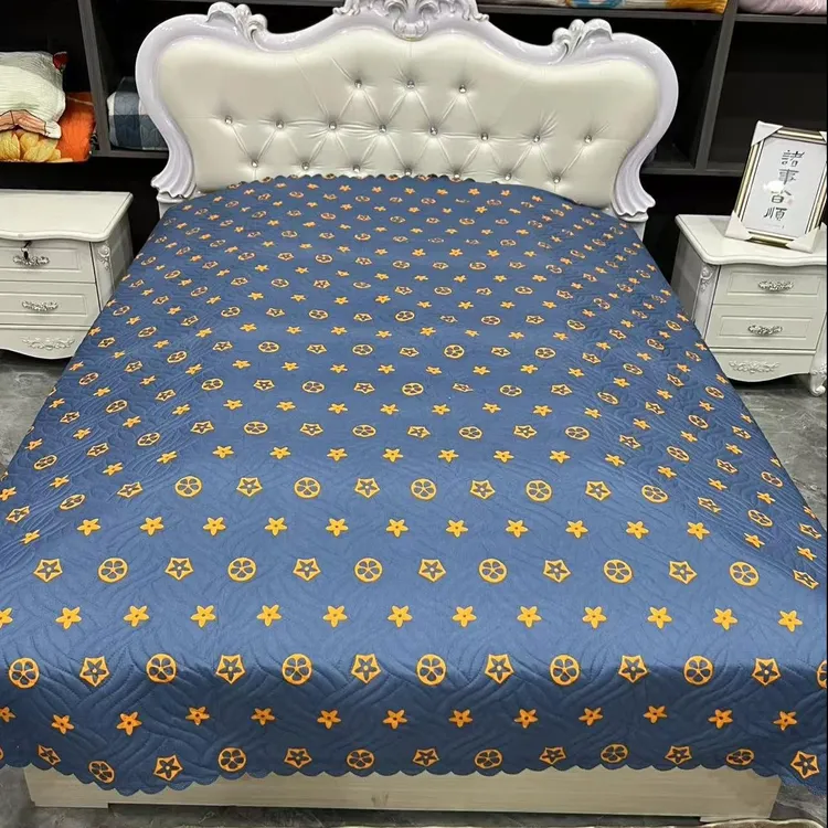 【四季床盖】AB双面通用可机洗防滑三层加厚榻榻米床单褥子盖毯