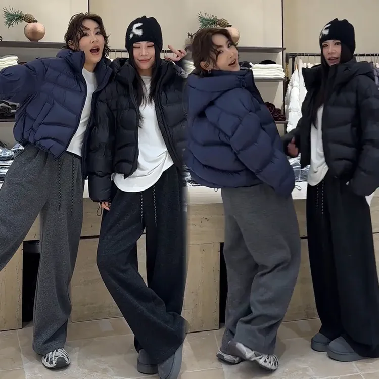 2025秋冬新款时尚显瘦气质网红高档套装女高级百搭宽松大码两件套