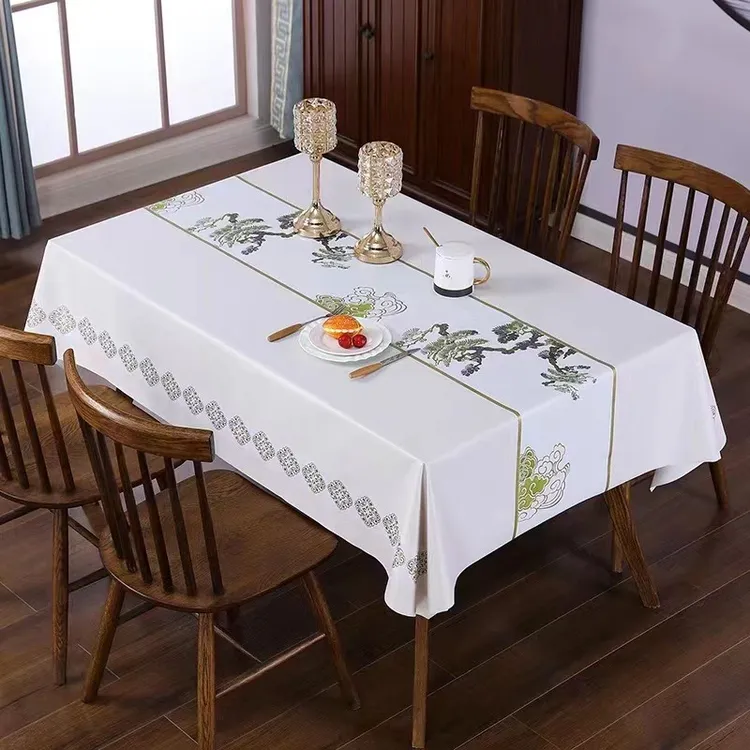 免洗桌布pvc防水防油防烫餐桌茶几布简约北欧桌布茶几长方形桌布