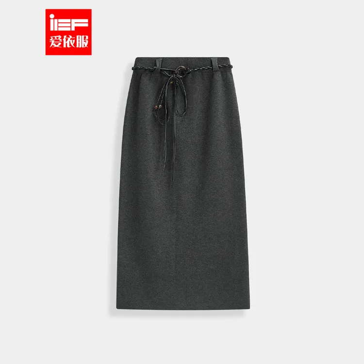 IEF/爱依服半身裙2025秋冬新款韩版成熟通勤气质显瘦百搭长包裙