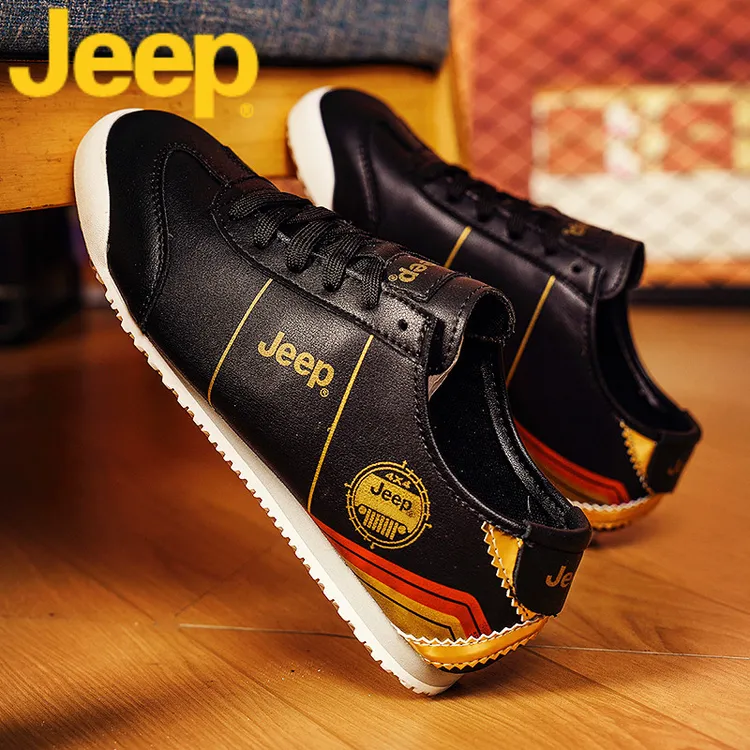 jeep吉普男鞋春季2025新款品牌爆款软底休闲阿甘运动鞋子男士潮鞋