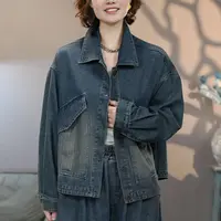 8936蓝牛仔外套# 2025秋季新款长袖外套百搭上衣牛仔时尚