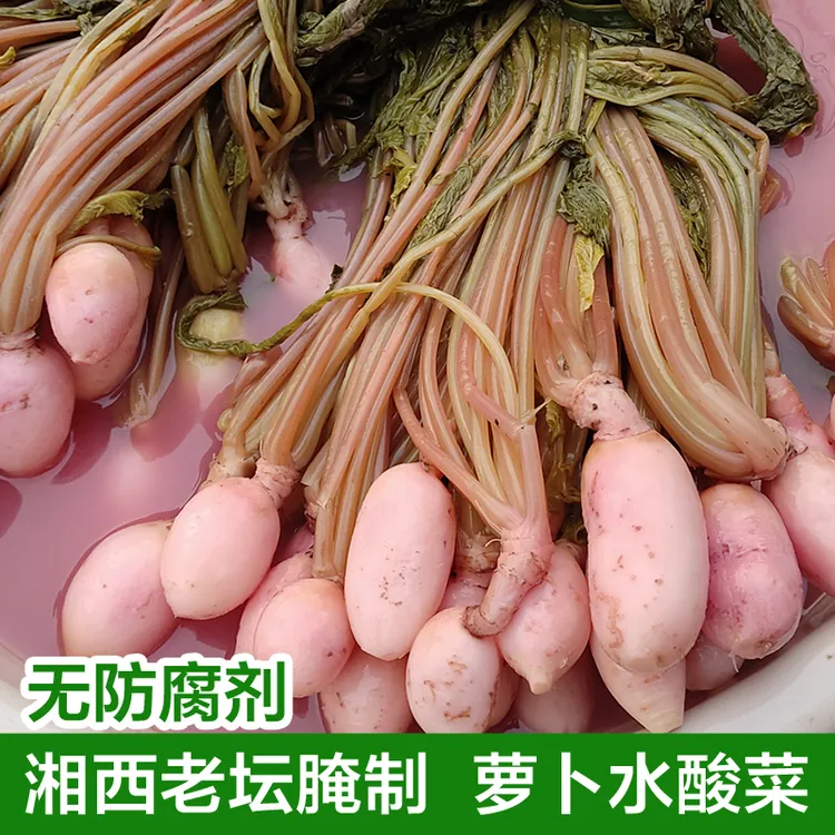 湘西萝卜水酸菜老坛腌泡酸爽下饭菜湖南酸菜萝卜咸菜泡菜1斤袋装