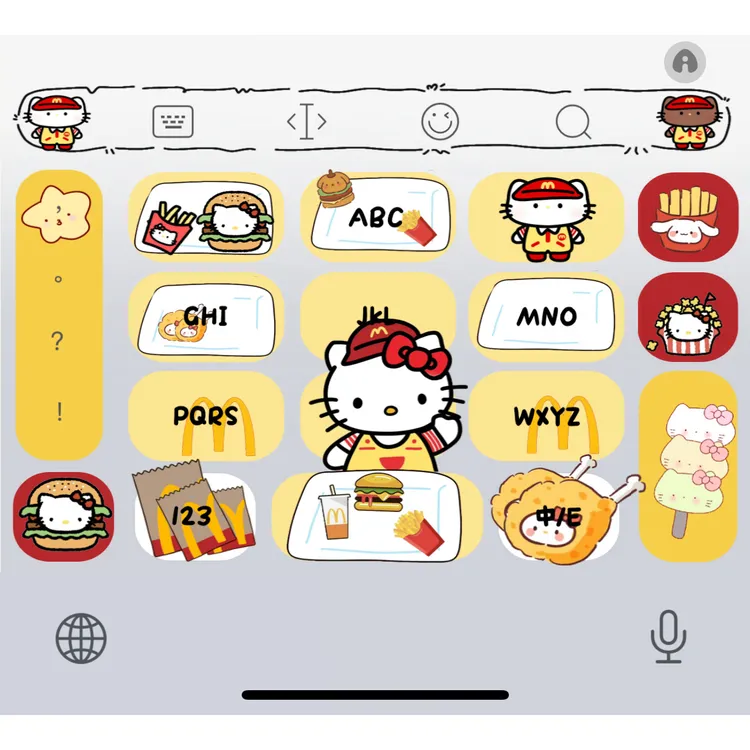 【 麦门Kitty 】/苹果安卓百度输入法双色键盘