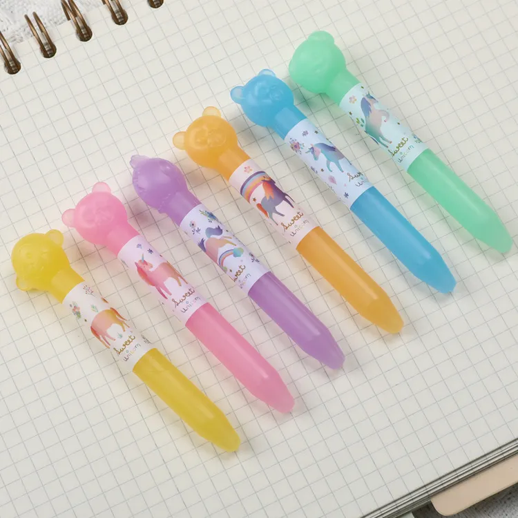 猫爪独角兽橡皮擦笔专用橡胶橡皮不留痕荧光笔