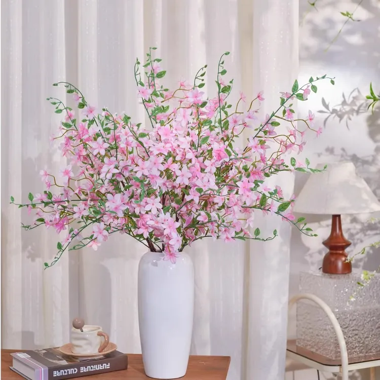 小清新室内插花仿真花七里香居家办公桌面装饰假花摆件人造花