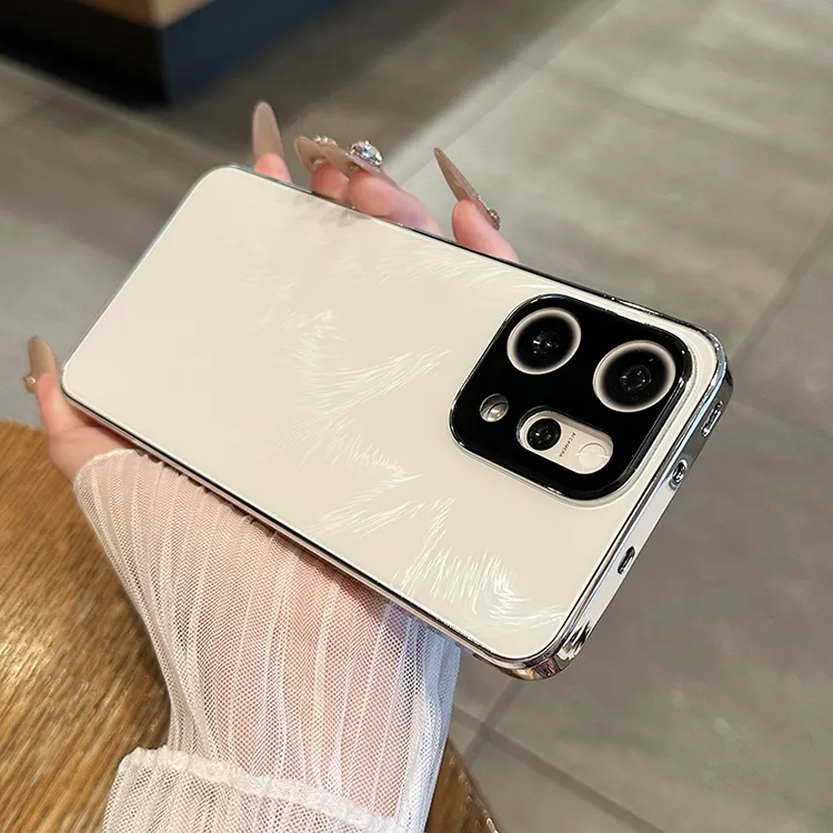 适用opporeno14手机壳高级感reno14pro保护套电镀男女全包防摔潮