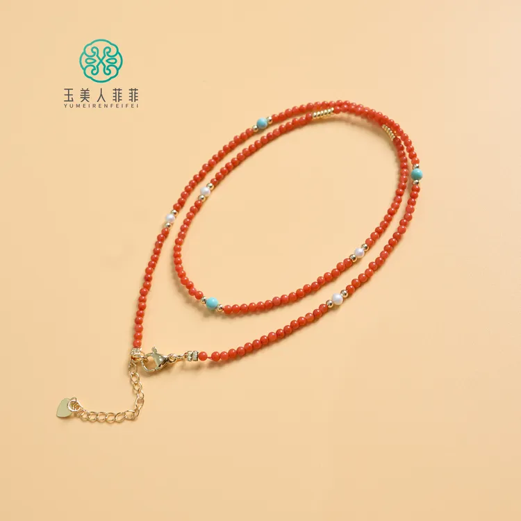 菲菲珠宝好/南红项链约2mm+