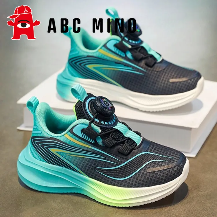 ABC MINO男童鞋篮球鞋2025新款秋季透气儿童网面运动鞋中大童跑步