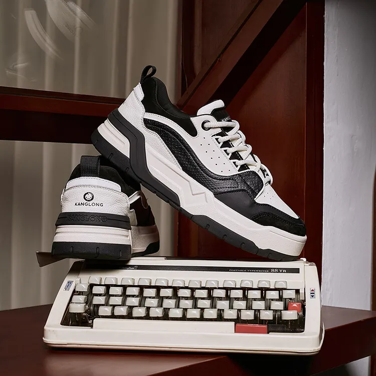 康龙鞋子男款秋冬季户外时尚休闲板鞋厚底增高鞋潮流百搭防滑板鞋