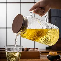 耐高温玻璃冷水壶带把水杯加厚水壶中式套装大容量凉水壶高级家用