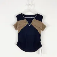【77衣橱】KD2451精品女装上衣短袖T恤气质轻奢【红人上新】