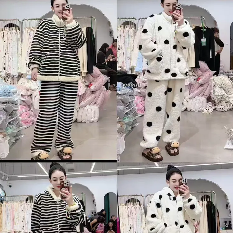 高版380克加厚绒家居服套住BBJ001