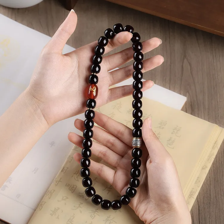 【十二生肖】菩提双圈手串溏心老料生肖文玩老型桶珠赠加厚盘玩袋