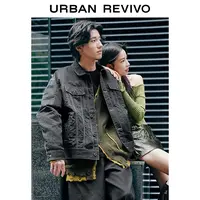 UR2024春季新款男装时髦宽松撞色明线多口袋翻领夹克UMV140012