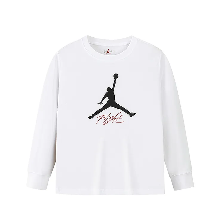 【官方旗舰】AIR JORDAN儿童男女童时尚百搭秋季圆领长袖T恤C892
