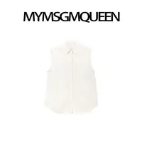 “浮花”时尚减龄蕾丝衬衫领马甲