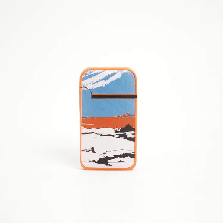 英伽潮玩【风景】轻薄纸片打火机防风工艺高温蓝焰直冲可充气