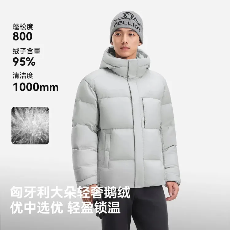 【极寒】伯希和800蓬蓄热羽绒服男25新款户外防风95鹅绒外套女时尚