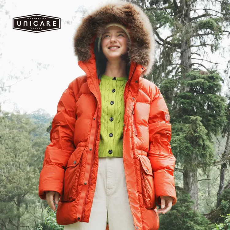 UNICARE冬季保暖羽绒服潮 加厚防风外套防泼水羽绒衣2025
