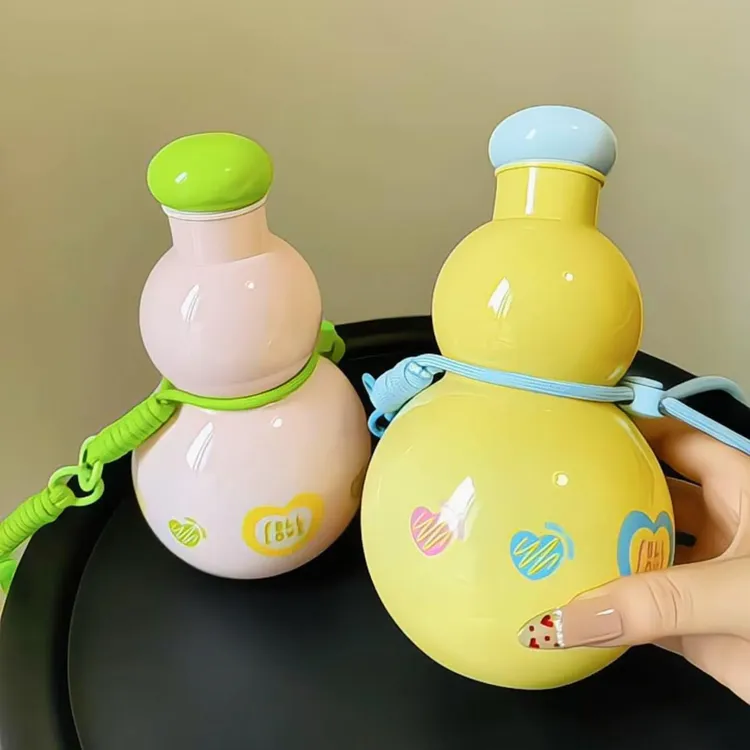 葫芦水杯家用食品级大容量喝水杯子创意户外便携式运动水壶大肚杯