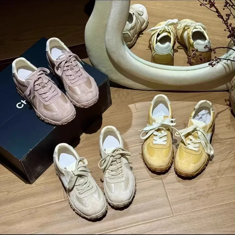 小个子4-6cm增高2025春夏爆款阿甘鞋韩版百搭德训厚底鞋