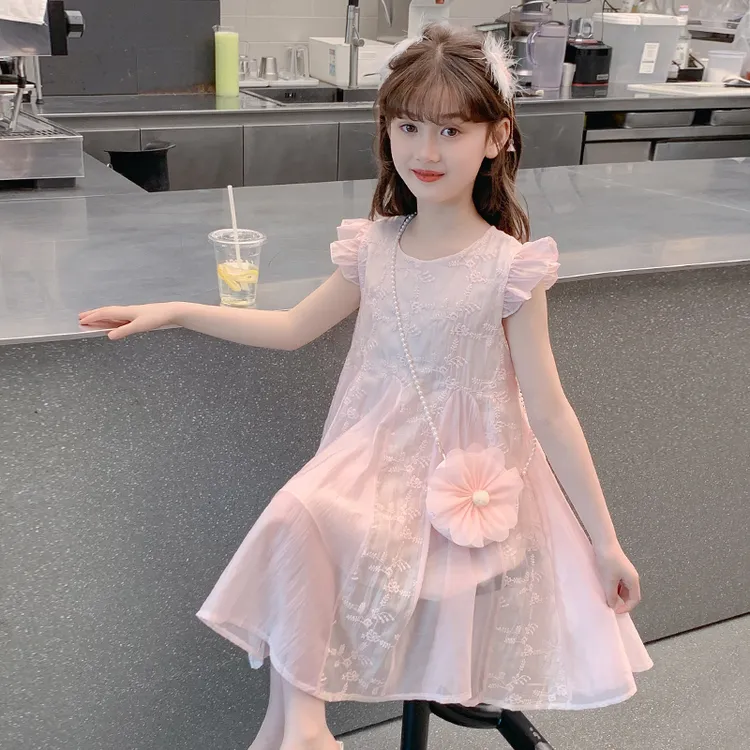 女童连衣裙夏装2025新款儿童网红洋气超好看薄款裙子小女孩公主裙