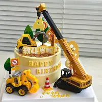 团购爆款挖掘机蛋糕儿童生日蛋糕工程车定制周岁男孩全国同城配送