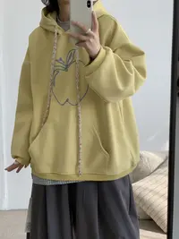 JBJC#825516#水果刺绣连帽卫衣 X