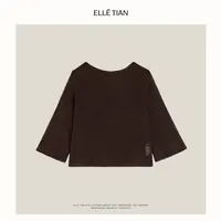 ELLETIAN "浓郁"马海毛宽松慵懒圆领套头毛衣EAQZ025