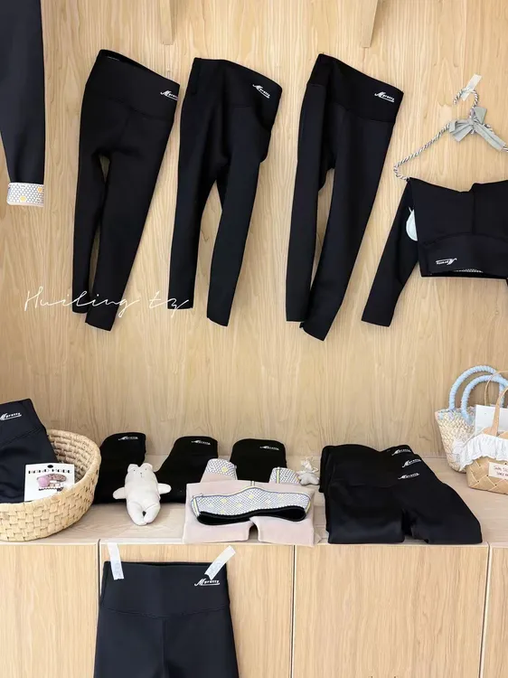 长裤女冬季休闲裤女童弹力套装加绒高腰LH1023