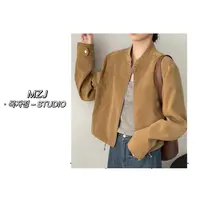 木子静-「飞行夹克」韩系美式复古立领短款外套-A7812-D