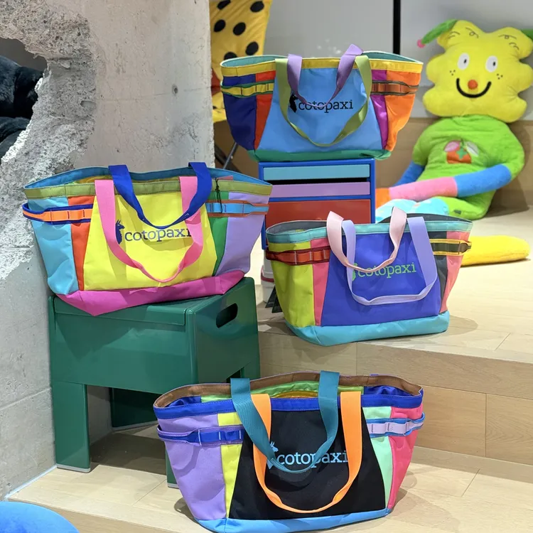 popoglow彩色大托特30L单肩手提羊驼多巴胺托特包