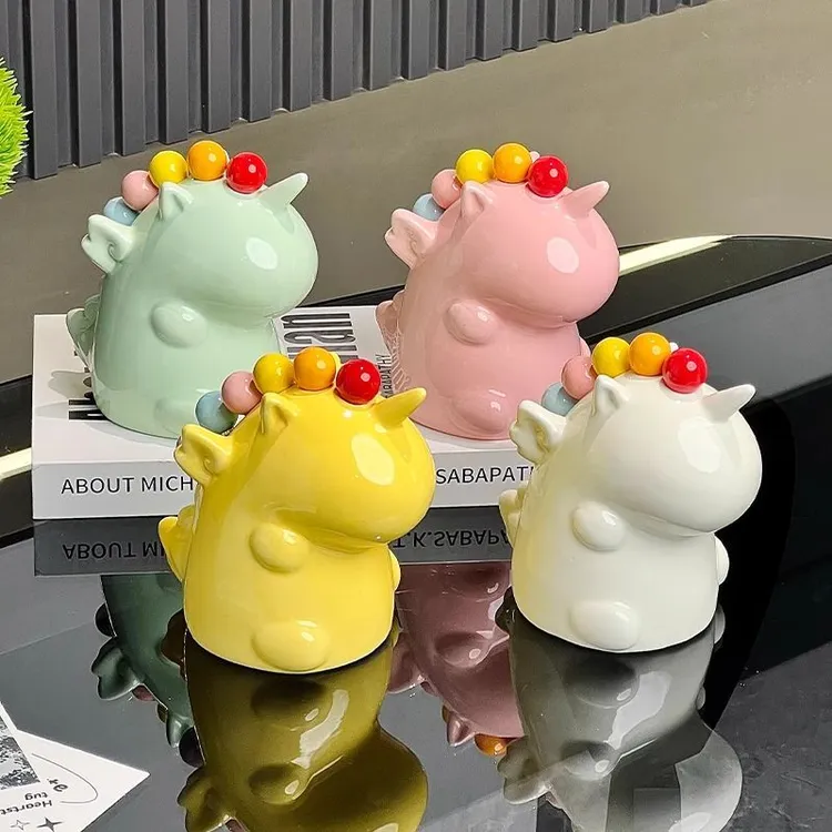 可爱独角兽家居桌面创意小摆件高级感客厅水果叉套装创意动物叉子