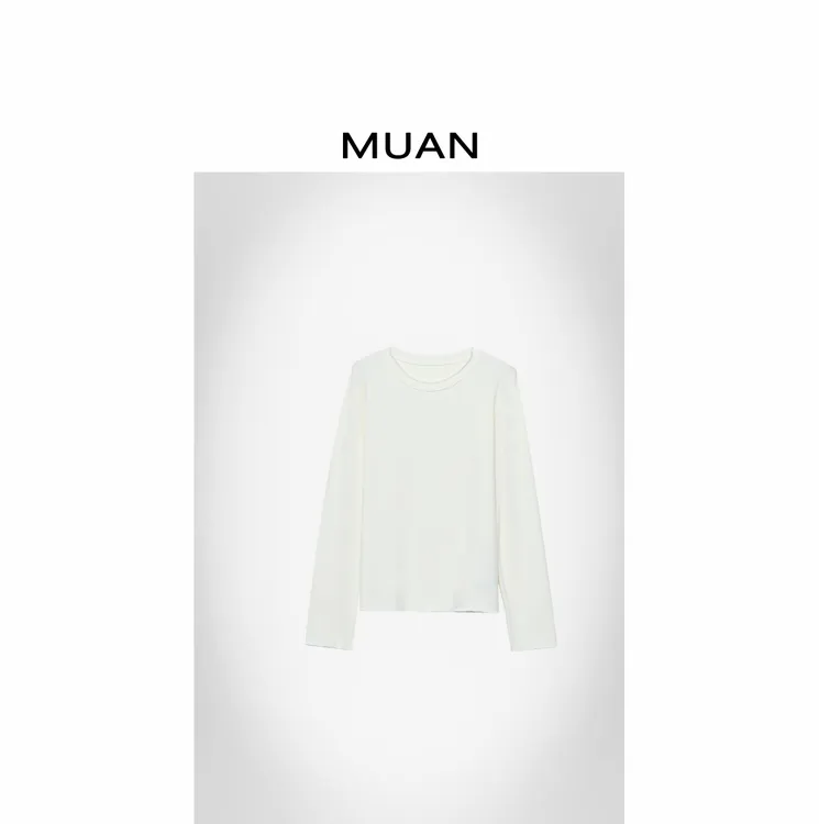 木岸MUAN：《小波浪打底》定制极简老钱宽松上衣打底女D-DG3-6821