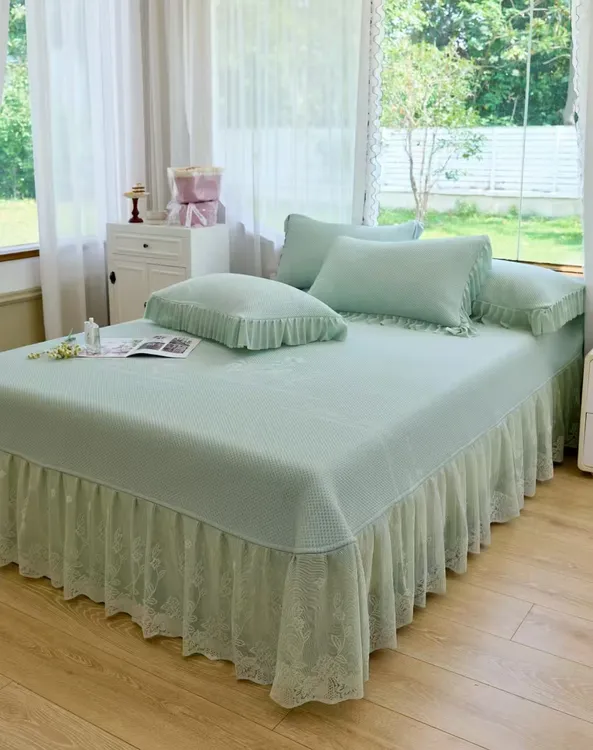 PE高分子乙纶凉席软席子可机洗手洗凉席三件套空调凉席夏凉席子