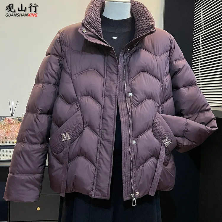 妈妈装立领羽绒棉服2025冬季新款中老年宽松显瘦加厚保暖棉衣外套