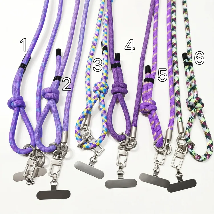 紫色系多功能三合一可斜挎可背可挂脖手机挂绳高端耐用适合户外