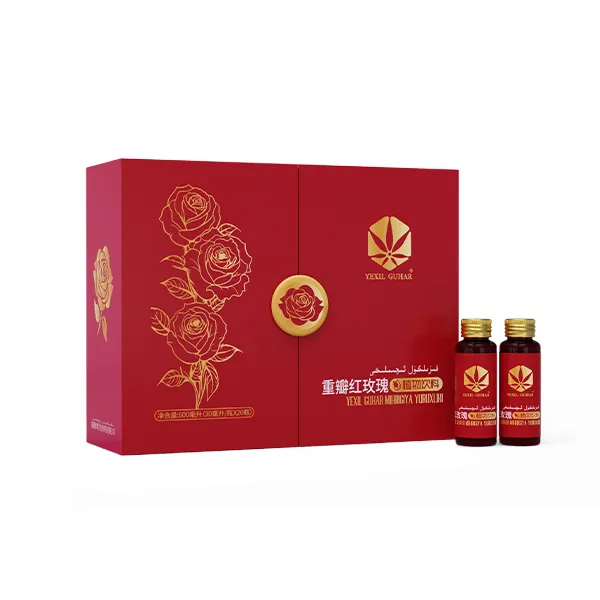 重瓣红玫瑰花植物饮料