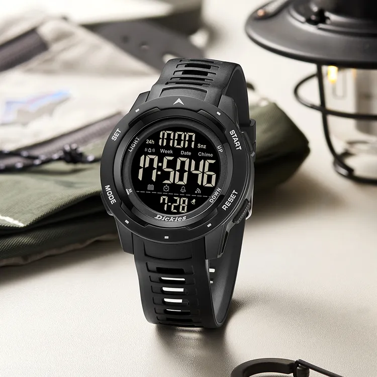 Dickies电子手表12-18岁初高中生防水多功能运动男款适合学生跑步