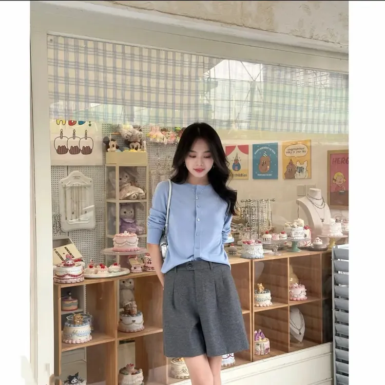 GIRDEAR/哥弟新款爆款经典百搭气质针织衫简约简约哥弟v领针织衫