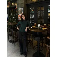 【城南往事】“醋酸羊毛裤”轻奢极简设计感百搭显瘦直筒休闲裤22135