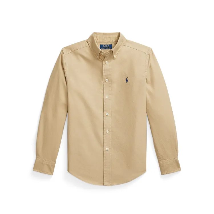 Ralph Lauren/拉夫劳伦 专柜款 牛津衬衫长袖卡其色