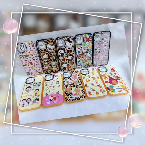 宠粉福利苹果手机壳16promax/15/14/13/12/11闪粉边亚克力双层imd