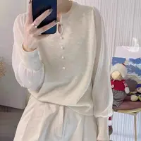 特！门店17&9！新中式领扣套头女式针织衫Z00563