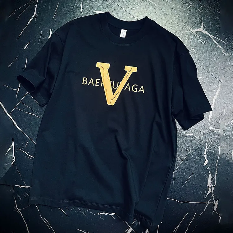 美式字母印花简约短袖T恤男士夏季港风潮流休闲百搭半袖大码体恤