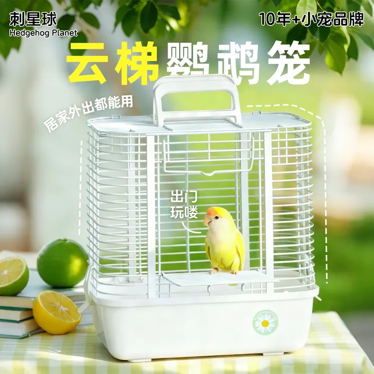 高端刺星球云梯外带小鸟外带笼横线鹦鹉外出笼鸟笼蜜袋鼯手提笼